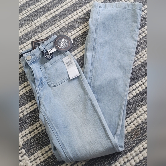 Dollhouse Blue Flare Wide Leg Jeans Size 0 - Picture 3 of 7